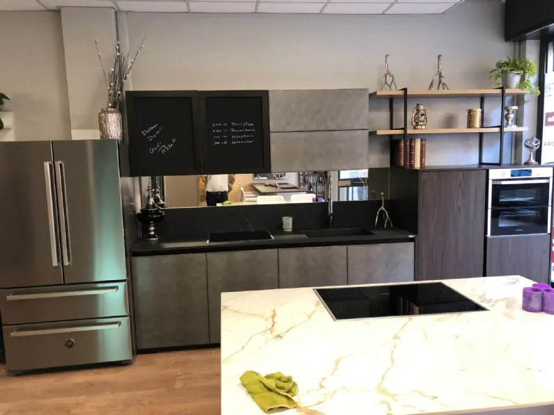Cucina Arredo3 lineare Cemento SCONTATA 40%