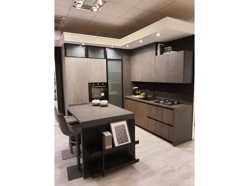 CUCINA Lube cucine ad isola Clover gres laminam SCONTATA 71%