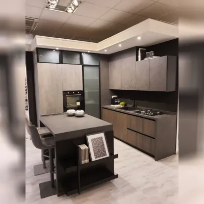 CUCINA Lube cucine ad isola Clover gres laminam SCONTATA 71%