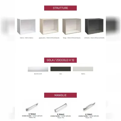 Cucina moderna lineare Cucina aria composizione caramello Evo cucine a prezzo scontato