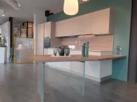 Cucina con penisola in laminato materico altri colori Cucina infinity  a prezzo ribassato