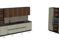 Cucina modello Cucina miton pet grigio noce cordesco Miton PREZZO SCONTATO 32%