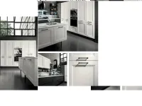 Cucina modello Cucina  white chic  maxi con colonne e isola   Nuovi mondi cucine PREZZO SCONTATO