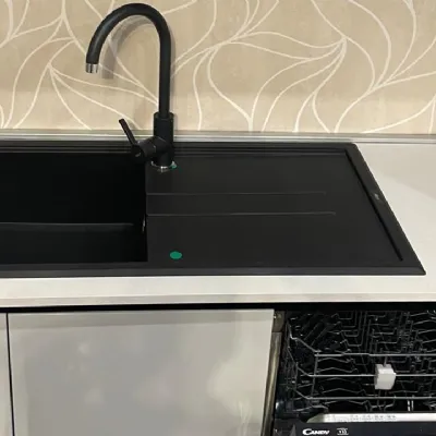 Cucina con penisola moderna grigio Net cucine Delizia a soli 8700
