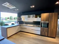 Cucina ad angolo in laccato lucido altri colori Domino a prezzo ribassato