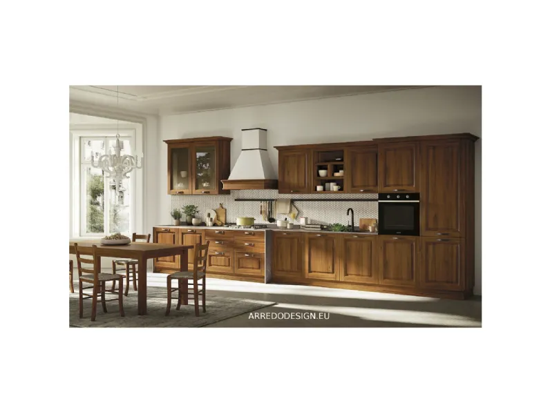 Cucina classica lineare Easy classic Ar-due a prezzo ribassato