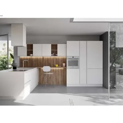 Cucina bianca moderna con penisola Easy * Ar-due scontata