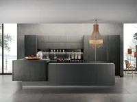 Cucina Colombini casa moderna ad isola grigio in legno Eleganza