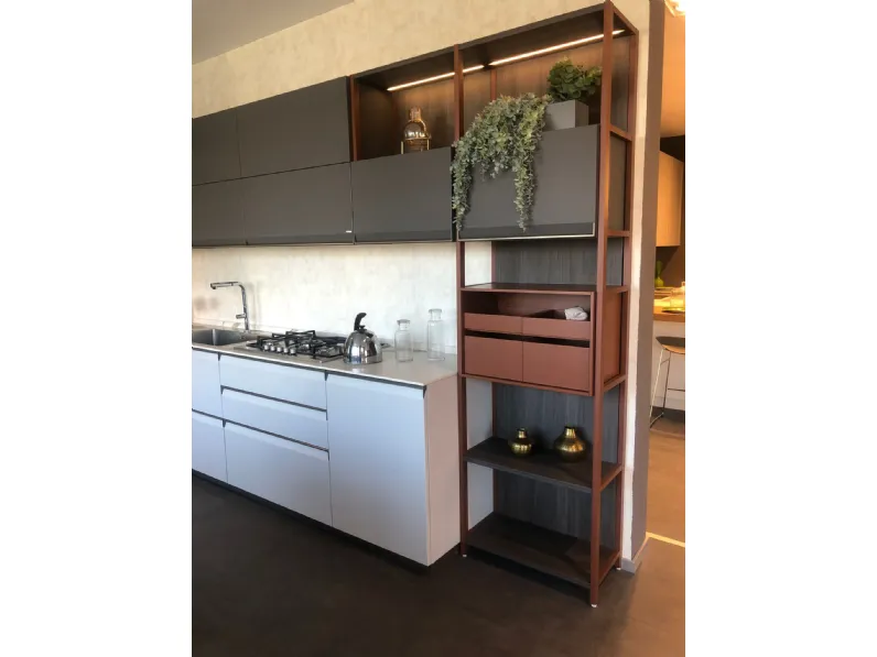 Cucina moderna lineare Formalia Scavolini a prezzo ribassato