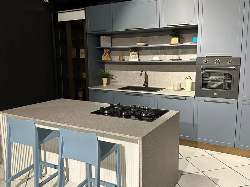 Cucina con isola Mobilturi Gaia telaio SCONTATA 55%
