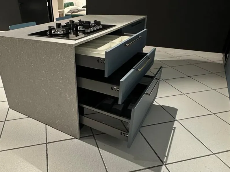 Cucina con isola Mobilturi Gaia telaio SCONTATA 55%