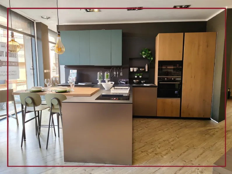 Cucina con isola moderna altri colori Arredo3 Kal asia a soli 12950 Euro