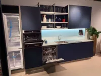 Cucina lineare moderna blu Arredo3 Kali'  a soli 6290 Euro