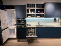 Cucina lineare moderna blu Arredo3 Kali'  a soli 6290 Euro