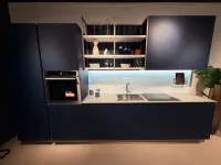 Cucina lineare moderna blu Arredo3 Kali'  a soli 6290 Euro