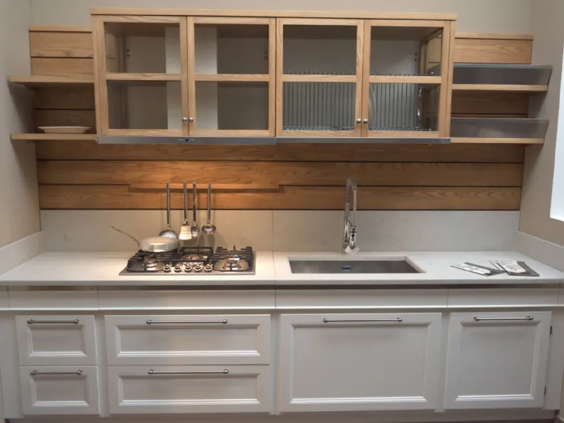 Cucina bianca moderna Living L'Ottocento a 8000. Acquistala!