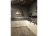 Cucina design ad angolo Loft wood laccata Arrex-2 a prezzo ribassato