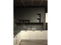 Cucina design ad angolo Loft wood laccata Arrex-2 a prezzo ribassato