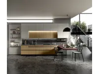 Cucina con penisola in laminato opaco a prezzo scontato 41%