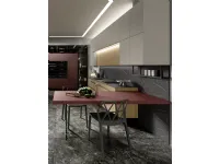 Cucina con penisola in laminato opaco a prezzo scontato 41%