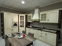 Cucina Arrex country ad angolo bianca in legno Morgana