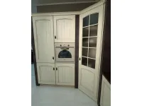 Cucina Arrex country ad angolo bianca in legno Morgana
