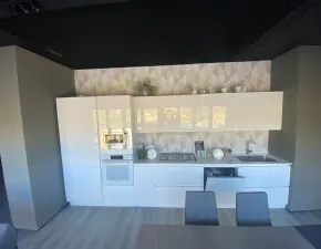 Cucina bianca design lineare Nevada cielo anta mm. 22 Mobilturi a soli 4990