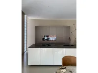 Cucina design con isola Phoenix artex Poliform a prezzo ribassato