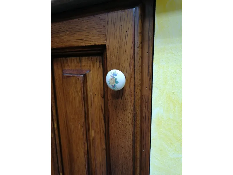 Cucina ad angolo in legno rovere moro Prezzemolo a prezzo ribassato