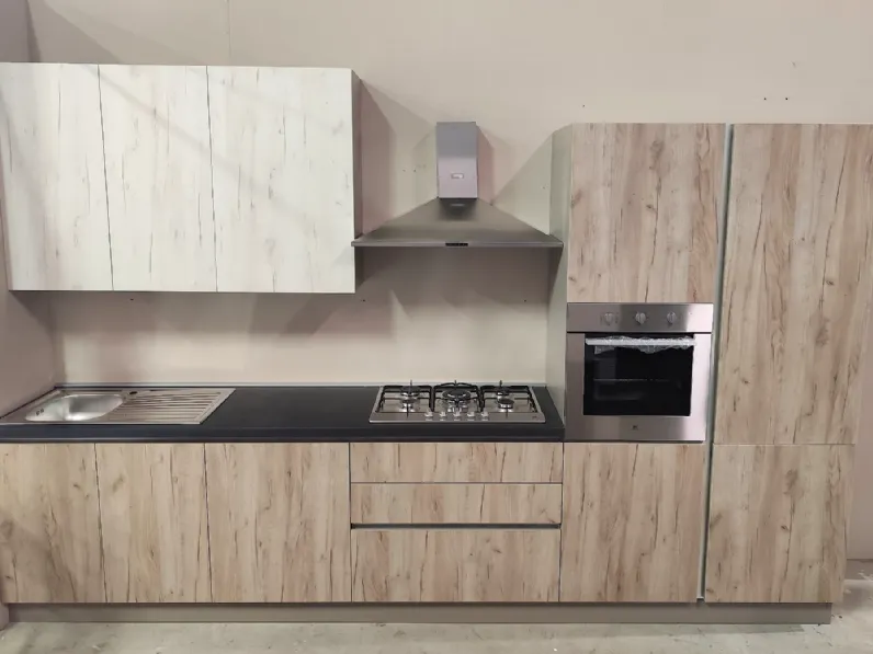 Cucina a prezzo scontato lineare moderna Quick Evo cucine