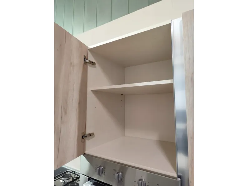 Cucina rovere chiaro moderna lineare Quick Evo cucine a soli 2600 Euro