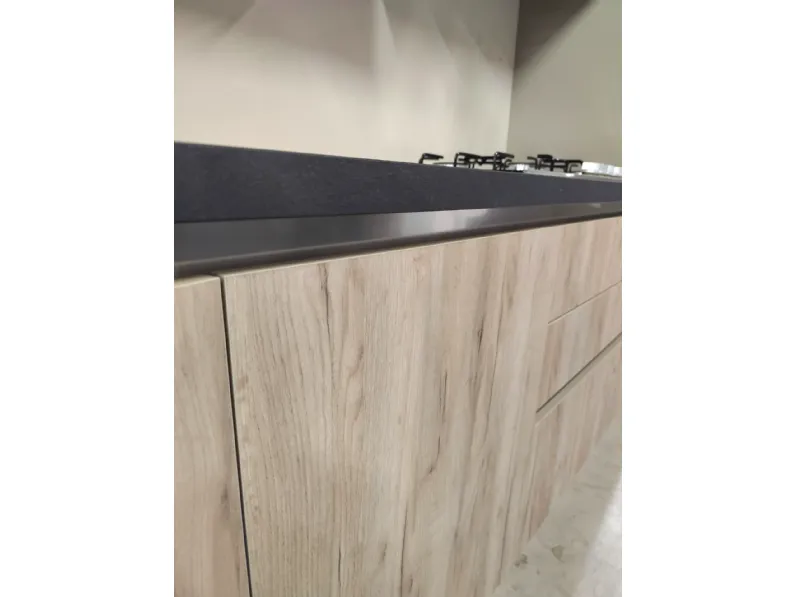 Cucina rovere chiaro moderna lineare Quick Evo cucine a soli 2600 Euro