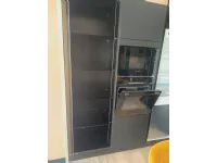 Cucina Scavolini design lineare antracite in laccata opaco Regola