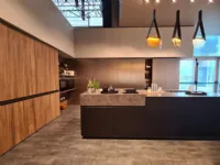 Cucina Sa 194 lab light noce imperial moderna noce Arredo3 ad isola scontata 58%