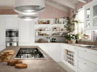 Cucina Colombini casa country lineare bianca in laccato opaco Sinfonia