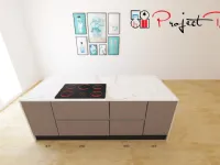Cucina con isola design tortora Astra Sp22 a soli 6250 Euro