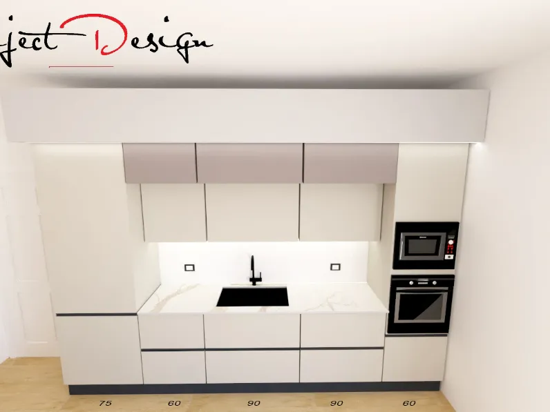 Cucina con isola design tortora Astra Sp22 a soli 6250 Euro