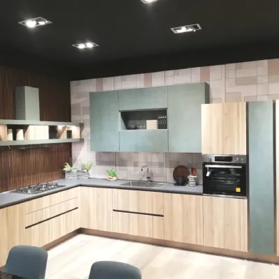Cucina moderna ad angolo Unica Lube cucine a prezzo scontato