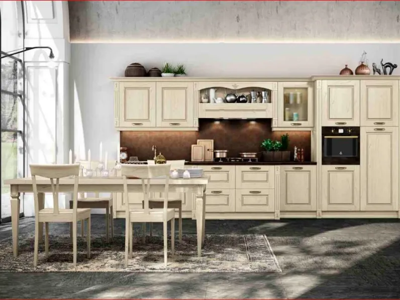 Cucina a PREZZI OUTLET in legno Arredo3 -40%