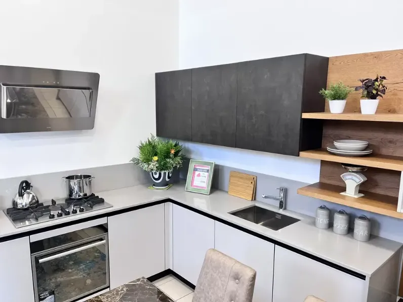 Cucina grigio moderna ad angolo Artigianale Angolare a soli 8800€