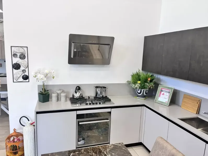 Cucina grigio moderna ad angolo Artigianale Angolare a soli 8800€