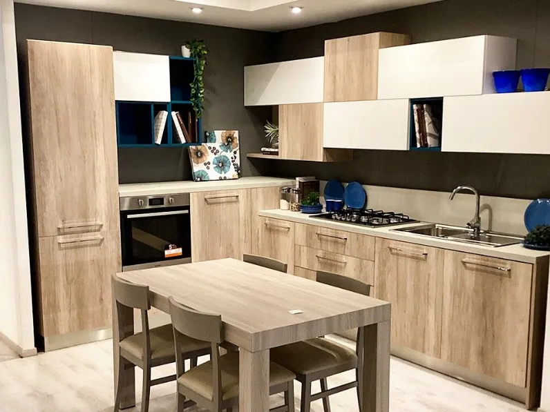 Cucina Carol presa moderna rovere chiaro La casa moderna ad angolo scontata 62%