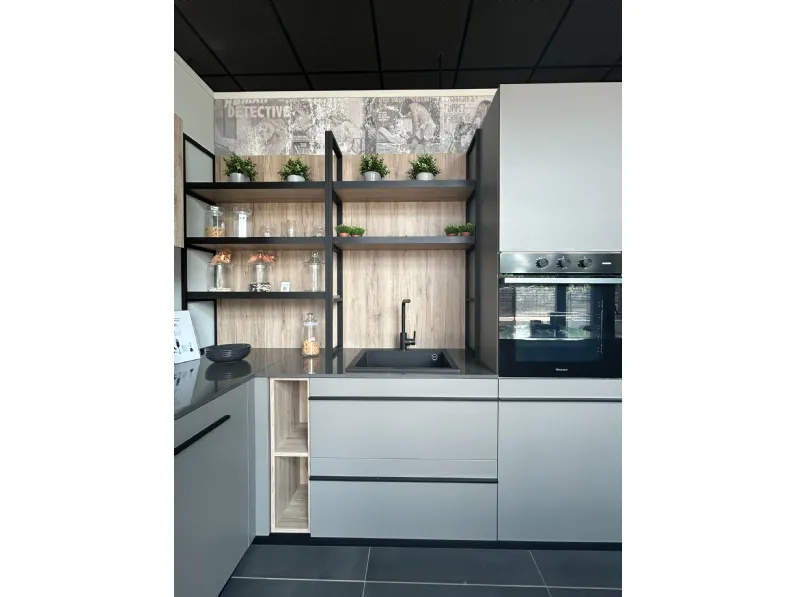 Cucina ad angolo Cubodesign Menta SCONTATA 50%