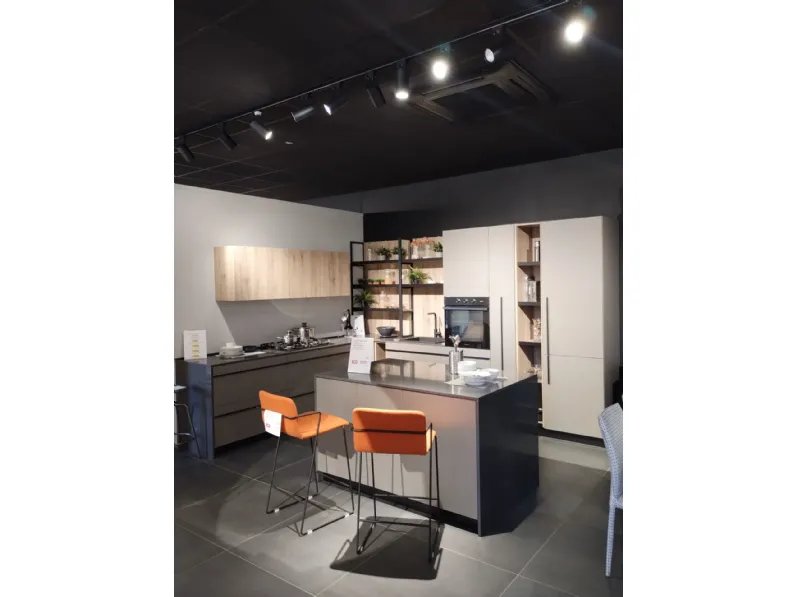 Cucina ad angolo Cubodesign Menta SCONTATA 50%