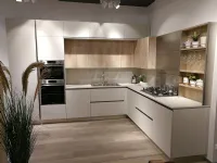 Cucina moderna ad angolo Veneta cucine Oyster a prezzo scontato