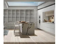 Cucina bianca moderna con isola Cucina white minimal design con isola  Collezione esclusiva in offerta