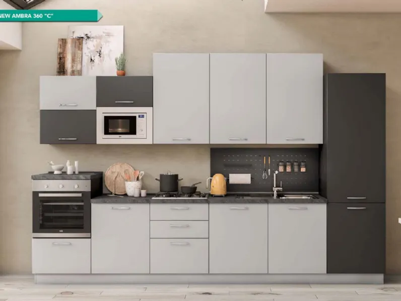 AMBRA - PROPOSTA FIVE 360 NET CUCINE FINITURE ANTE AMBRA ROVERE