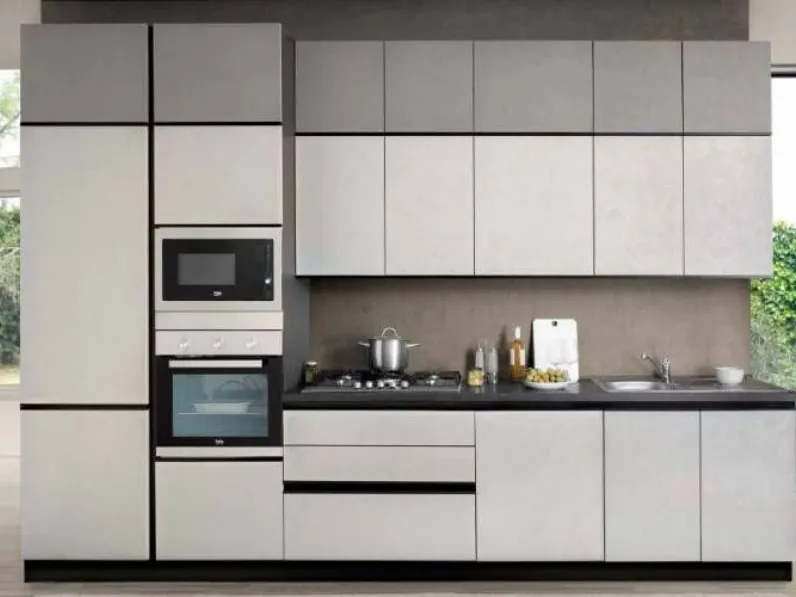 Cucina altri colori moderna lineare Cucina zoe 363 h 264 Artigianale a soli 3970