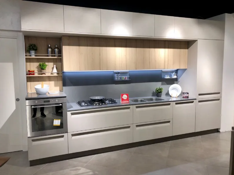 Cucina moderna altri colori Veneta cucine lineare Carrera f1 in Offerta Outlet