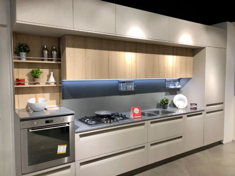 Cucina moderna altri colori Veneta cucine lineare Carrera f1 in Offerta Outlet